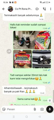 Testimonial Papan Bunga bungurcopong